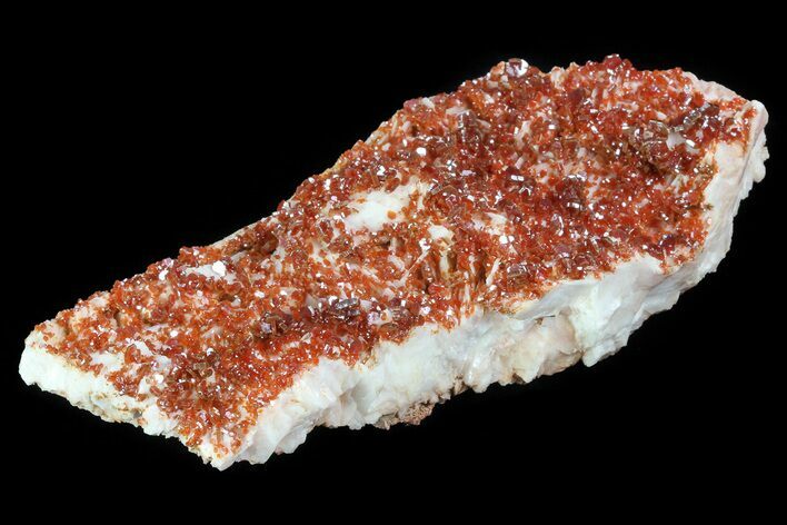 Ruby Red Vanadinite Crystals on Pink Barite - Morocco #82384